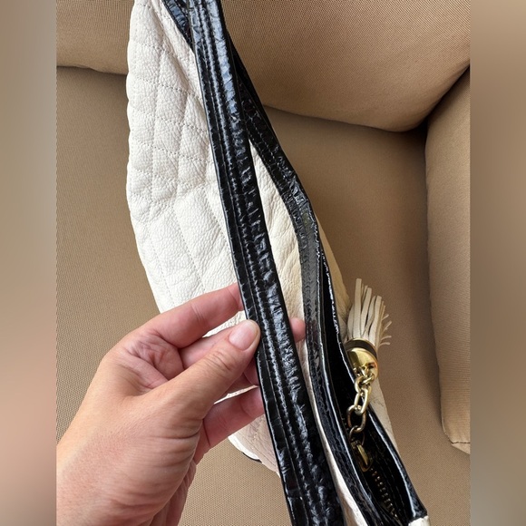 Brahmin Kathleen Crème Florentine LG Quilted Leather Slouchy Hobo/Tote - Picture 6 of 16